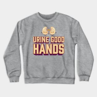 Kidney disease Urine Good Hands Kidney Care Pun Vintage Crewneck Sweatshirt